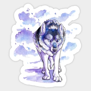 Stalking Wolf Sticker